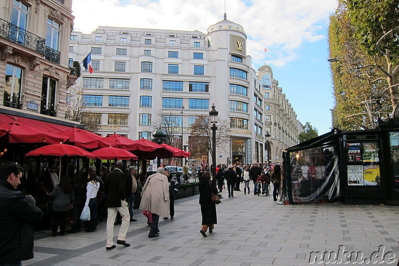 Avenue des Champs-Elysees in Paris, Frankreich