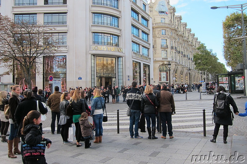 Avenue des Champs-Elysees in Paris, Frankreich