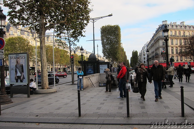 Avenue des Champs-Elysees in Paris, Frankreich