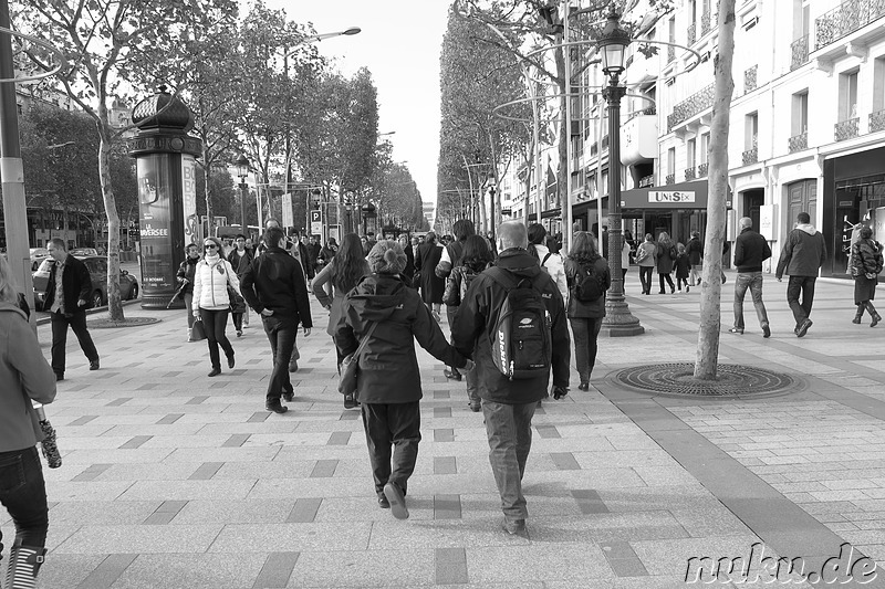 Avenue des Champs-Elysees in Paris, Frankreich