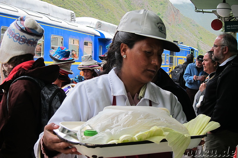 Bahnhof in Ollantaytambo, Peru