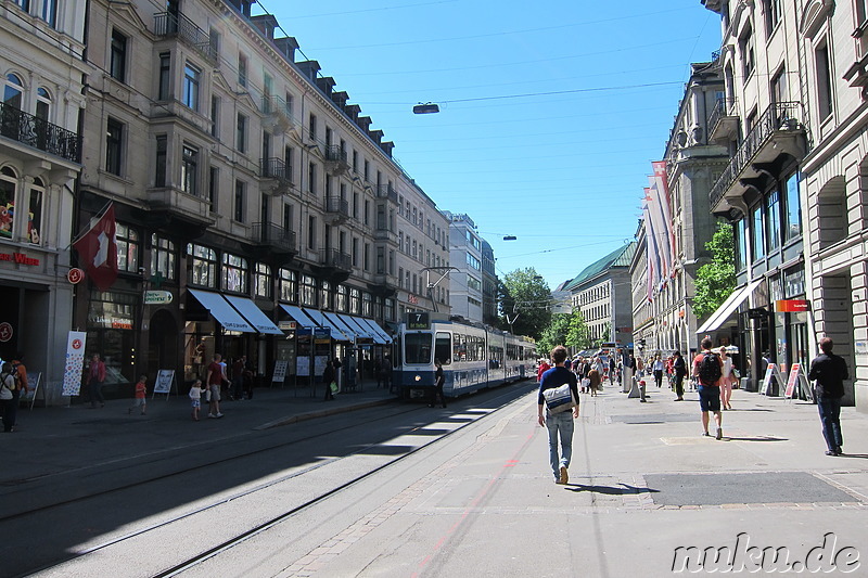 Bahnhofsstraße in Zürich, Schweiz