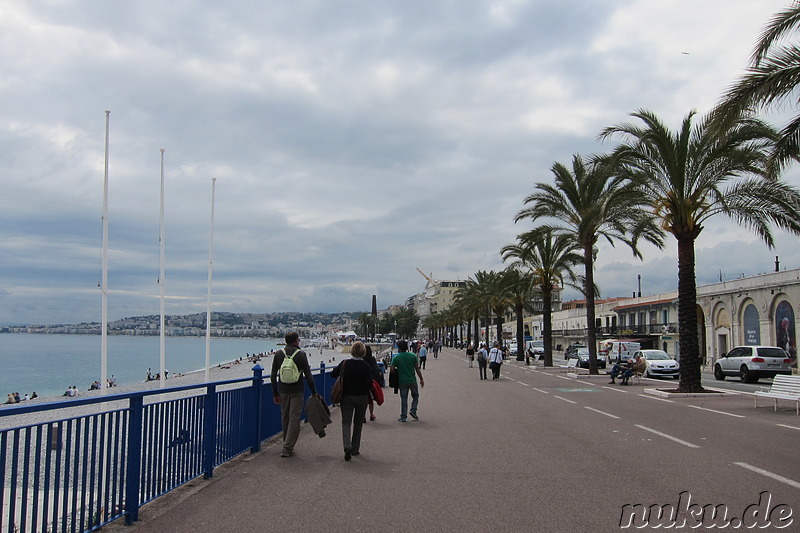 Baie des Anges - Strand in Nizza, Frankreich