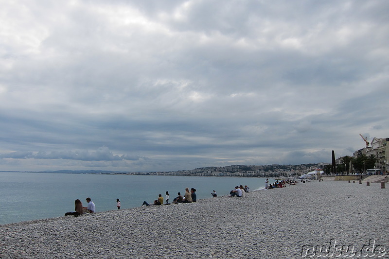 Baie des Anges - Strand in Nizza, Frankreich