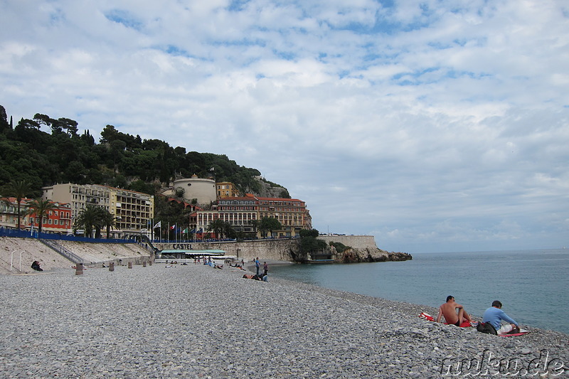 Baie des Anges - Strand in Nizza, Frankreich