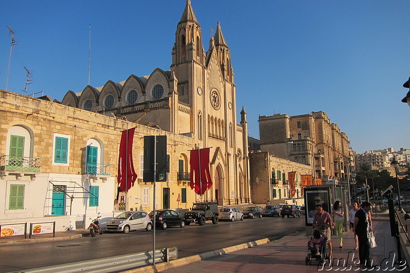 Balluta Bay in Sliema, Malta