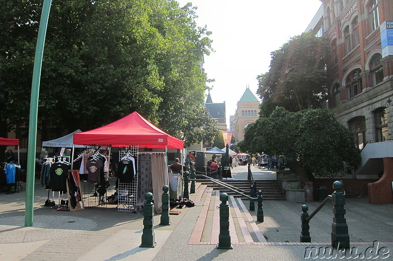 Bastion Square - Marktstraße in Victoria auf Vancouver Island, Kanada