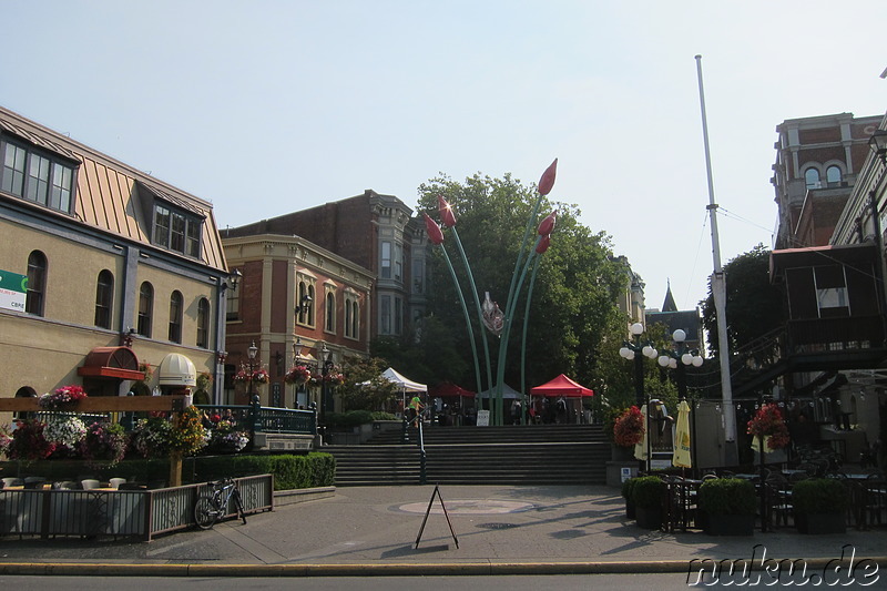 Bastion Square - Marktstraße in Victoria auf Vancouver Island, Kanada