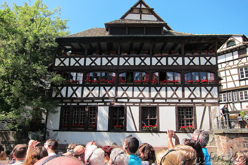 Batorama Boat Trip auf der Ill in Strasbourg, Frankreich