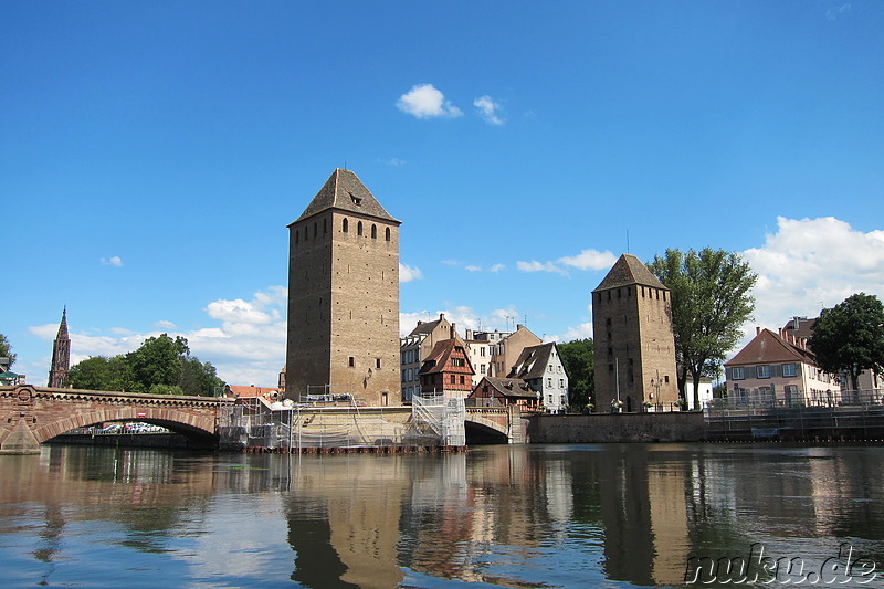 Batorama Boat Trip auf der Ill in Strasbourg, Frankreich