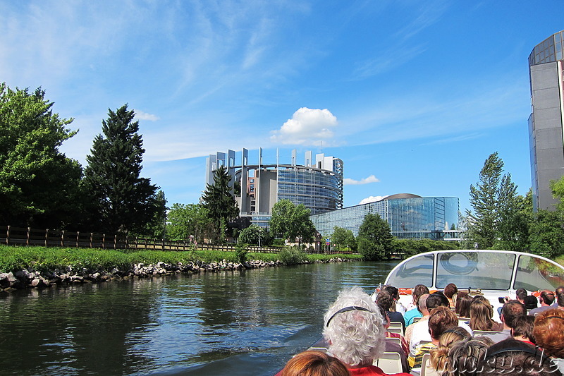 Batorama Boat Trip auf der Ill in Strasbourg, Frankreich