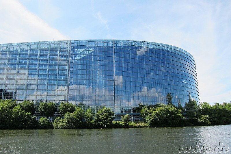 Batorama Boat Trip auf der Ill in Strasbourg, Frankreich