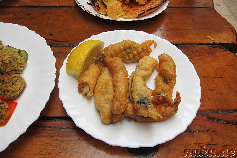 Beignets - Spezialitäten aus Nizza im Chez Rene Socca