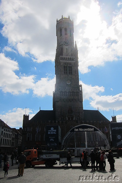 Belfort - Glockenturm am Marktplatz in Brügge, Belgien