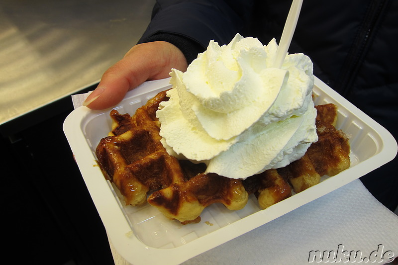 Belgische Waffeln in Brüssel, Belgien