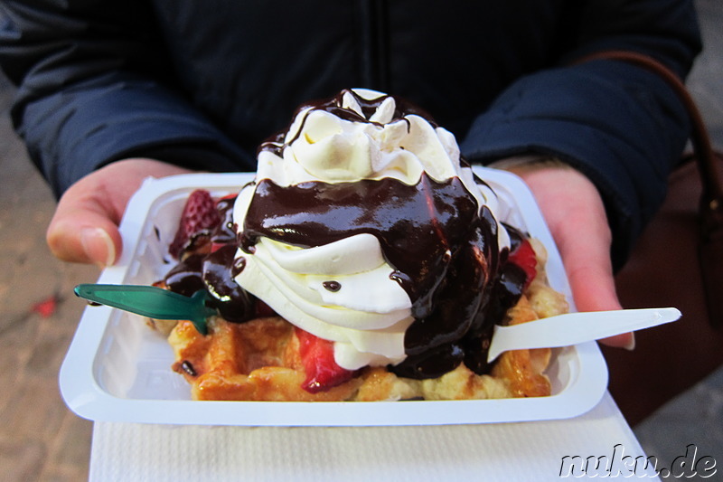 Belgische Waffeln in Brüssel, Belgien