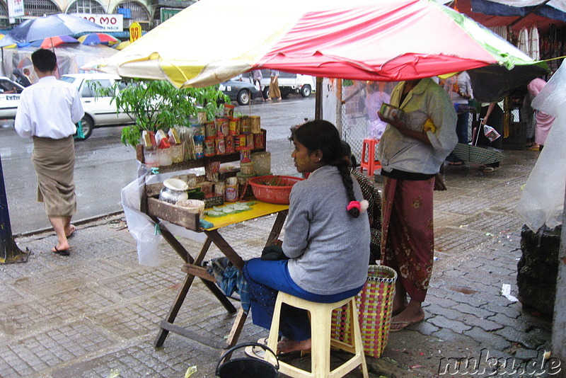 Betelnusskiosk in Yangon, Myanmar