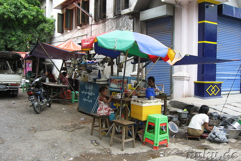 Betelnusskiosk in Yangon, Myanmar