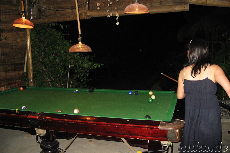 Billiardtisch im Ocean Beach Resort