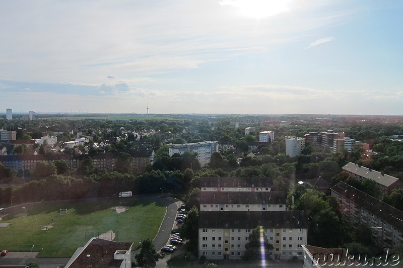 Blick auf Braunschweig vom spanischen Restaurant i-Vent