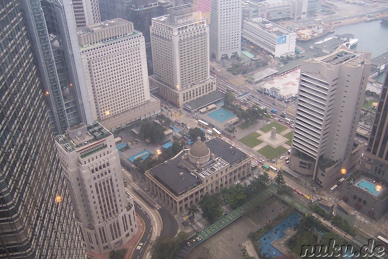 Blick auf Central, aus dem Bank of China Tower