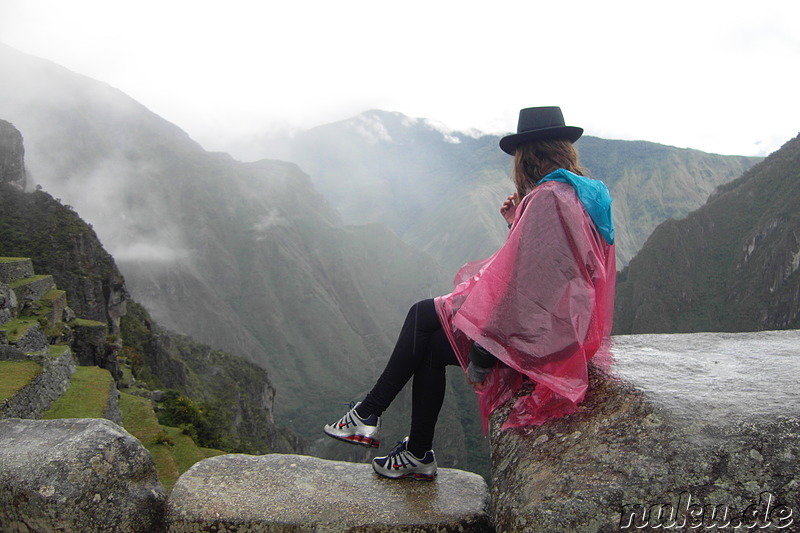 Blick auf das Rio Urubamba Valley, Machu Picchu, Peru