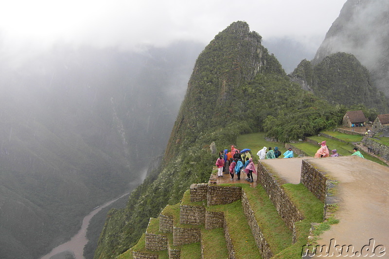 Blick auf das Rio Urubamba Valley, Machu Picchu, Peru