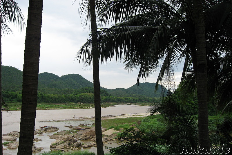 Blick auf den Nam Khan Fluss (Luang Prabang, Laos)