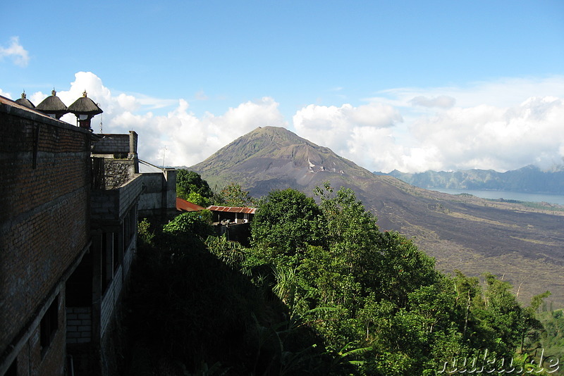 Blick auf den Vulkan Mount Batur auf Bali, Indonesien