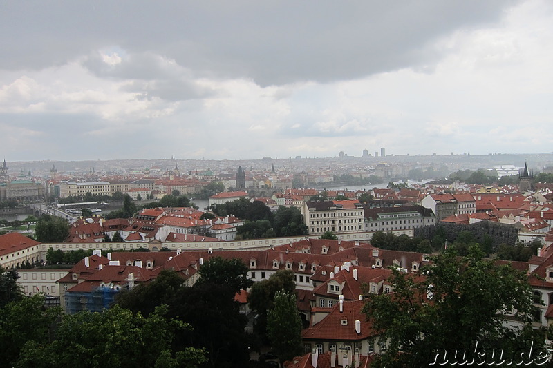 Blick auf die Innenstadt von derPrager Burg