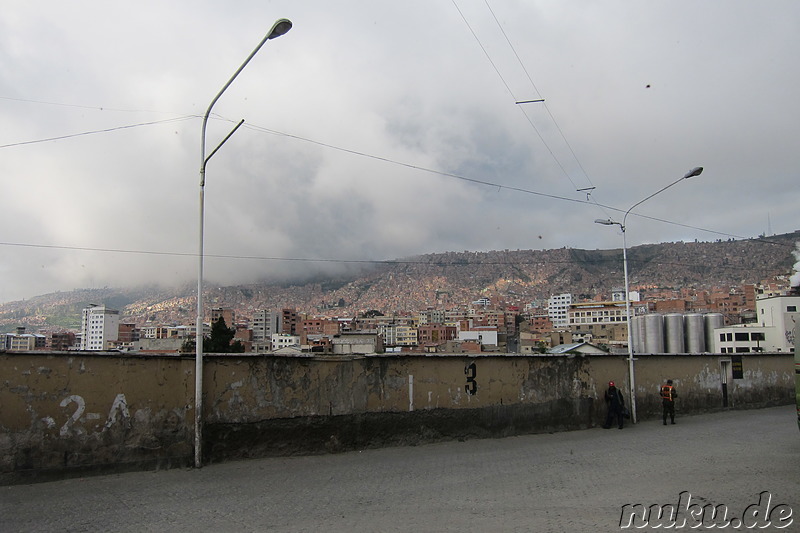 Blick auf La Paz, Bolivien