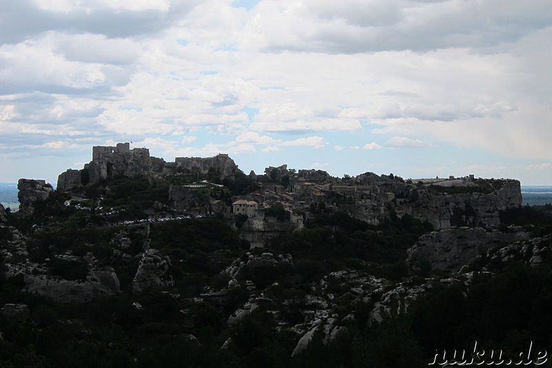 Blick auf Les Baux de Provence in Frankreich