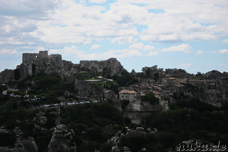 Blick auf Les Baux de Provence in Frankreich