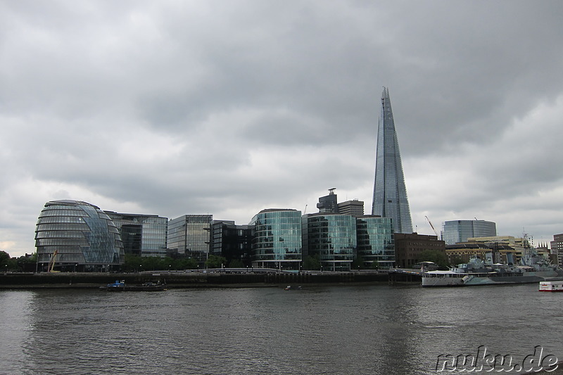 Blick auf London, England