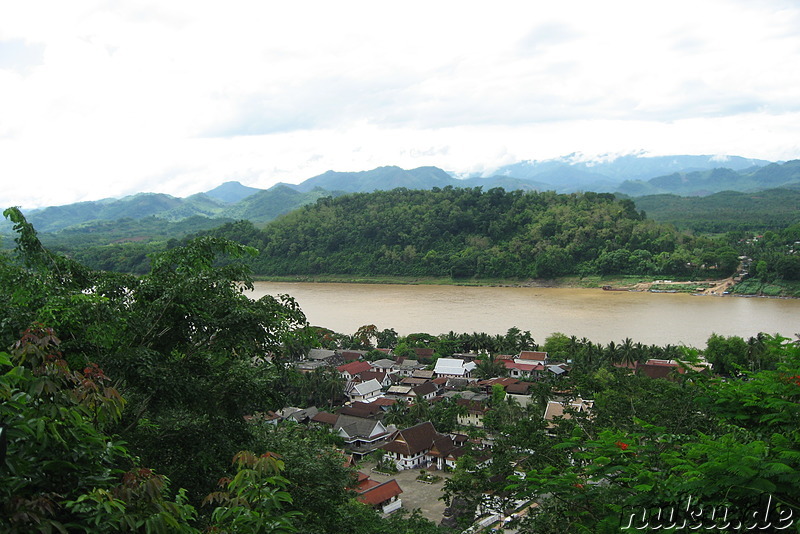 Blick auf Luang Prabang und den Mekong Fluss