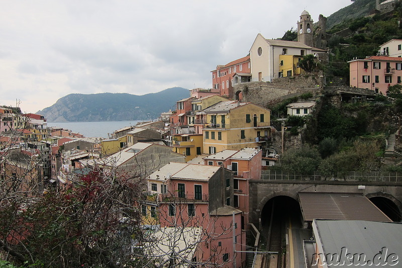 Blick auf Vernazza, Italien