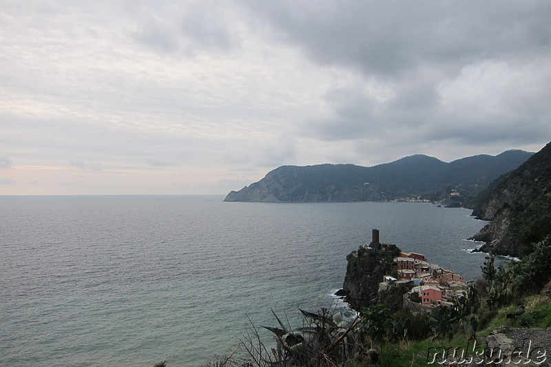 Blick auf Vernazza, Italien