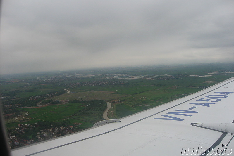 Blick aus dem Flugzeug