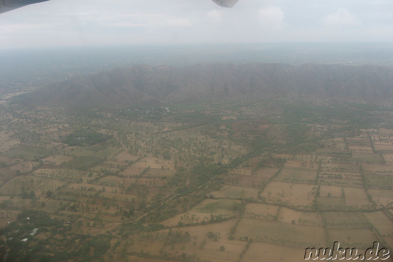 Blick aus dem Flugzeug