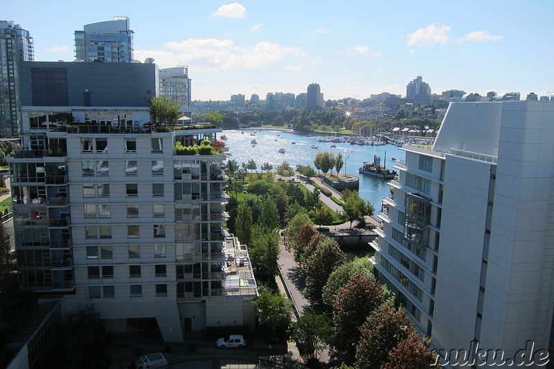 Blick von der Granville Bridge in Vancouver, Kanada