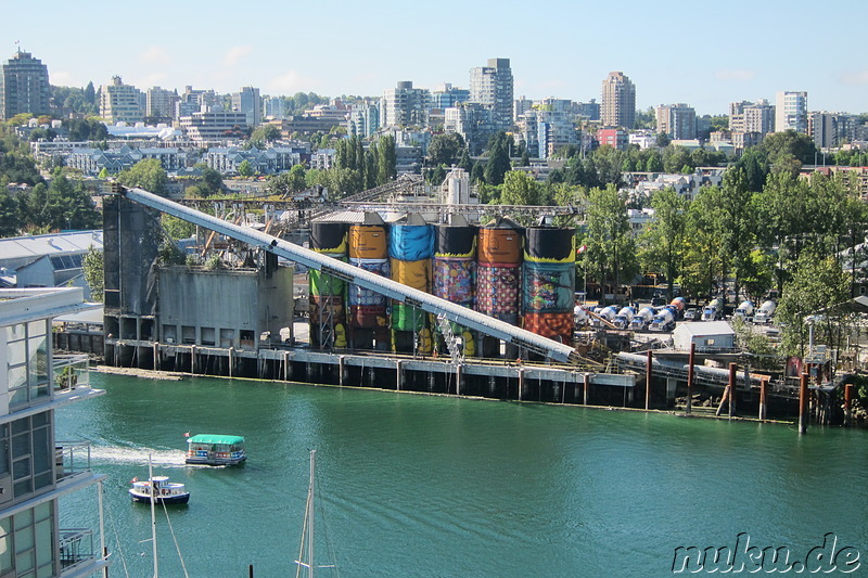 Blick von der Granville Bridge in Vancouver, Kanada