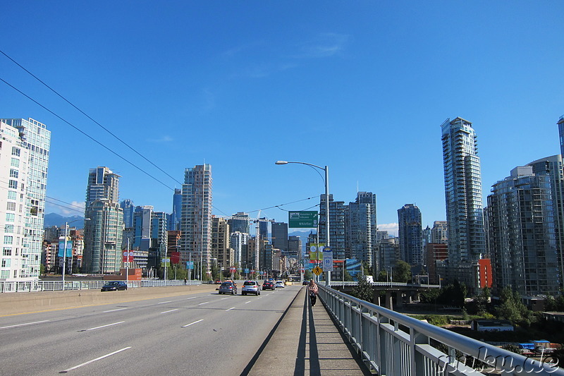 Blick von der Granville Bridge in Vancouver, Kanada