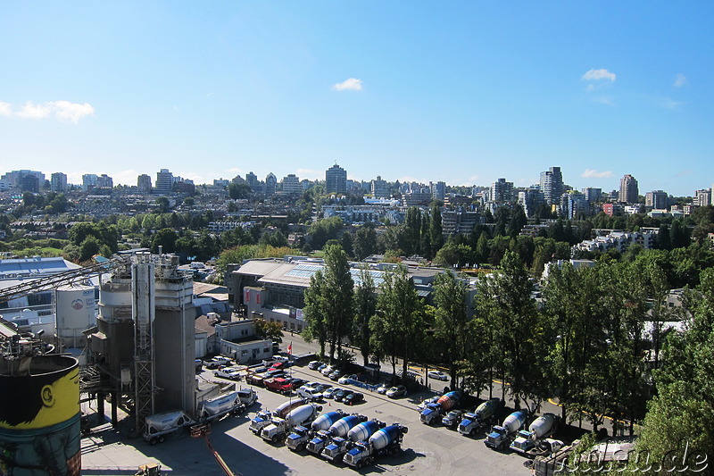 Blick von der Granville Bridge in Vancouver, Kanada