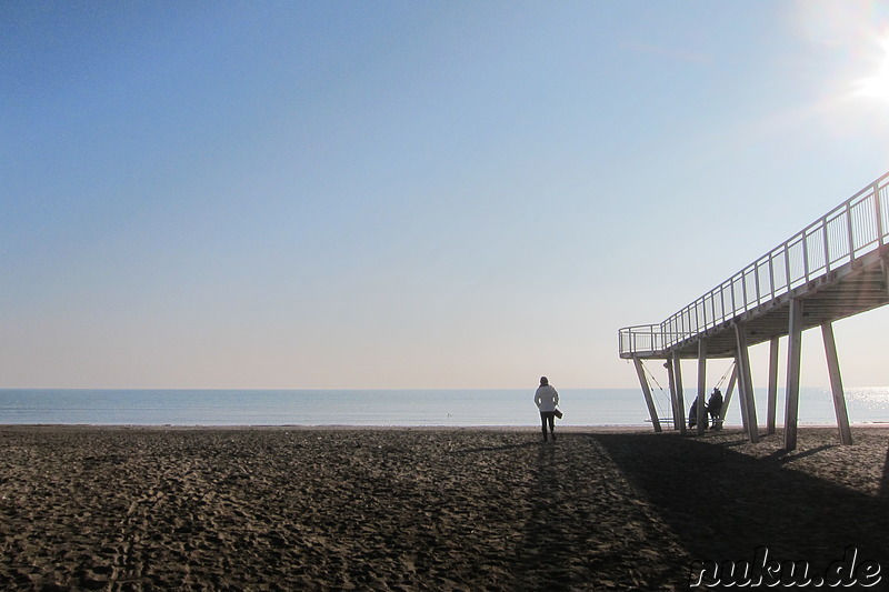 Blue Moon Beach auf der Insel Lido von Venedig, Italien