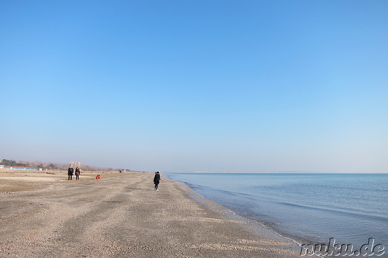 Blue Moon Beach auf der Insel Lido von Venedig, Italien