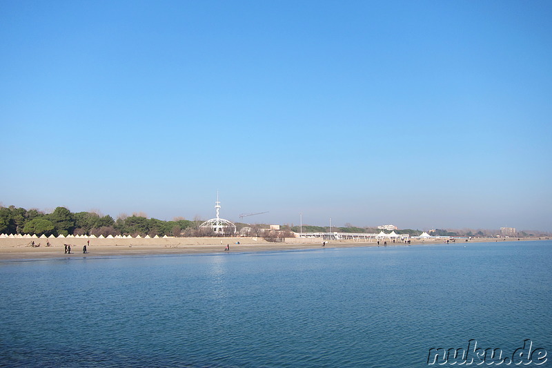 Blue Moon Beach auf der Insel Lido von Venedig, Italien