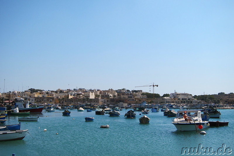 Boote im Hafen von Marsaxlokk, Malta