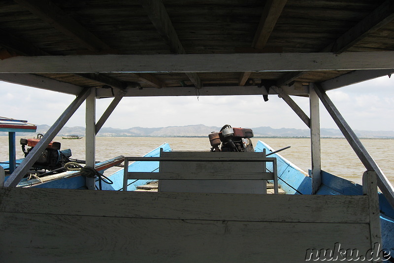 Bootsfahrt auf dem Ayeyarwady River in Bagan, Myanmar