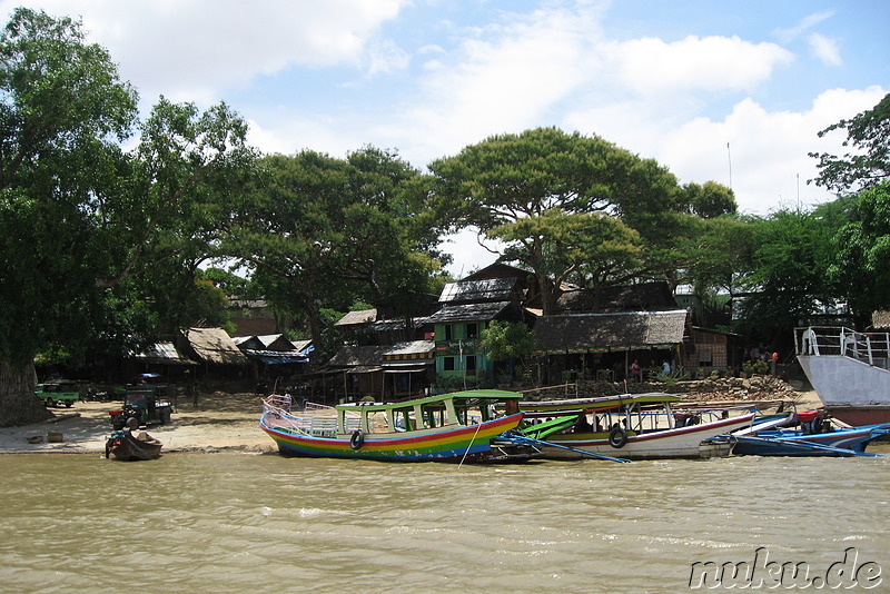 Bootsfahrt auf dem Ayeyarwady River in Bagan, Myanmar