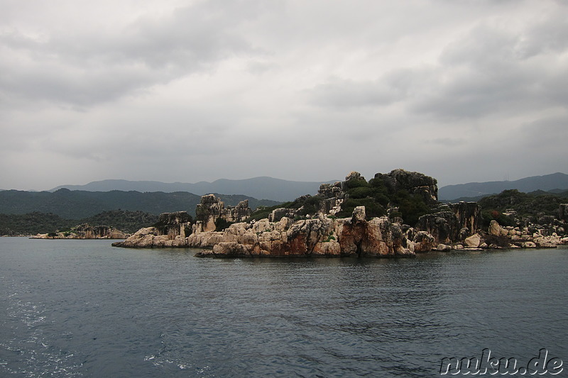 Bootsfahrt entlang Kekova Island & Simena in der Türkei